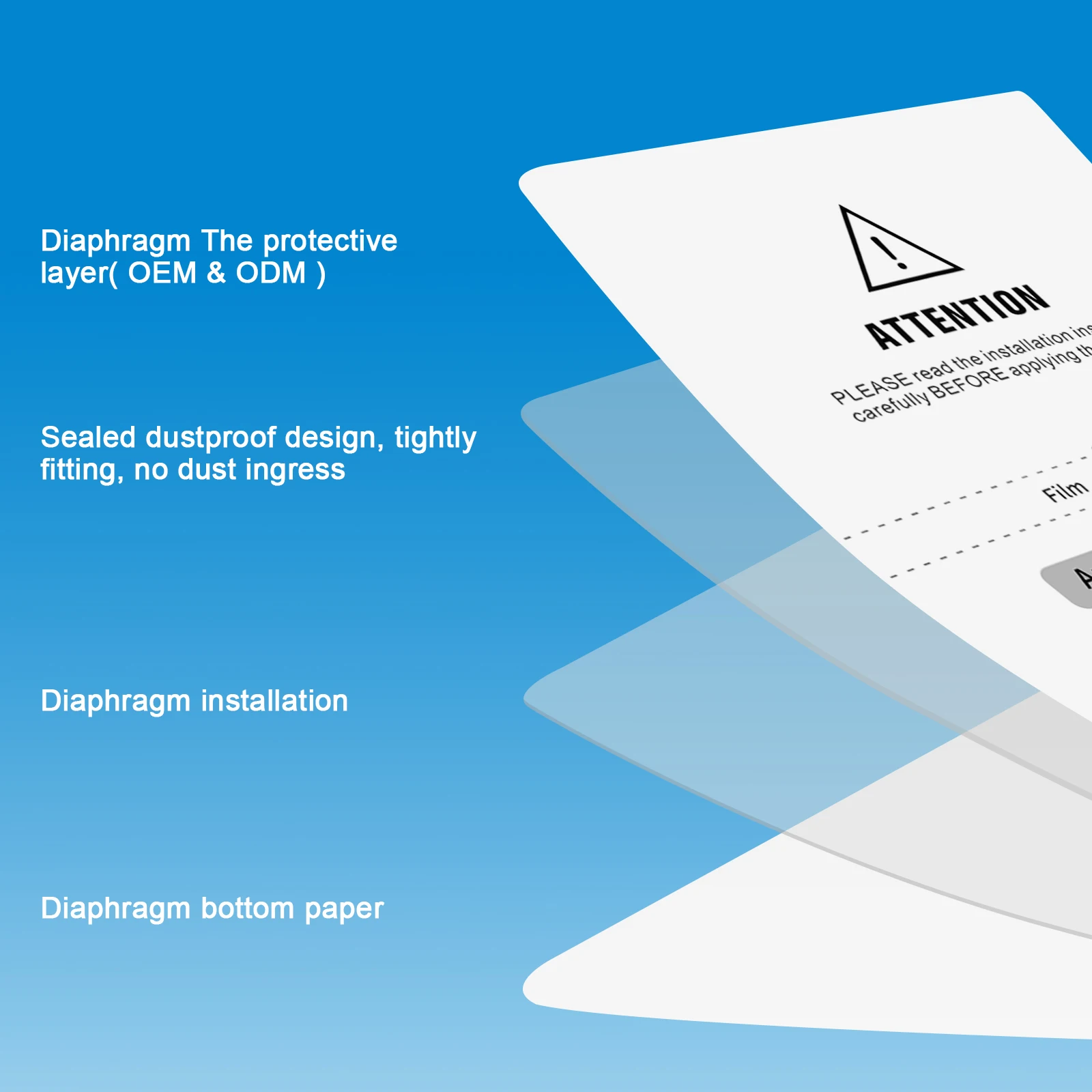 High Quality 180*120mm Full Cover TPU Anti-Fingerprint Hydrogels Film For Screen Protector Cutting Machine Nano Hydrogel Film supplier