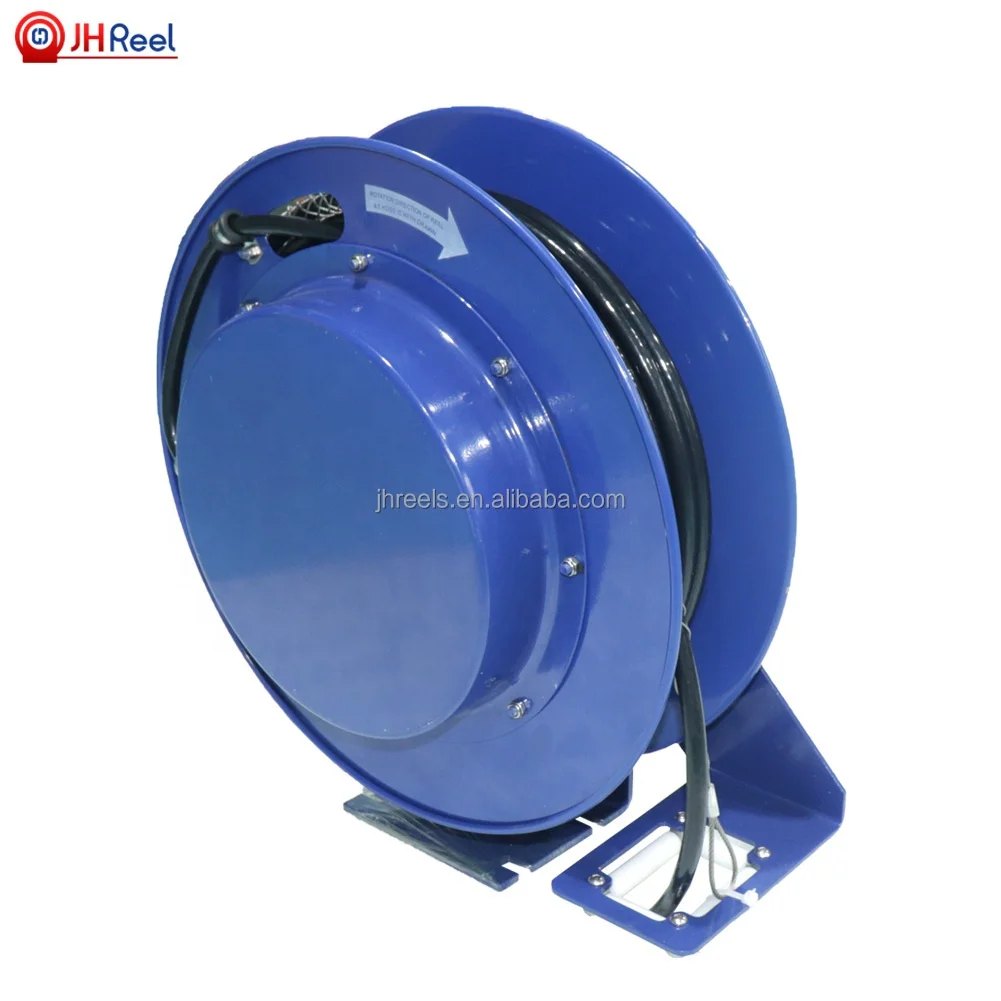 Spring Loaded Cable Reel - 3x32a Auto Retractable Metal Reel