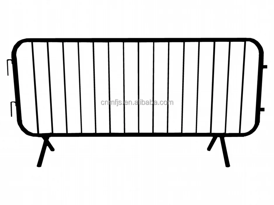 PVC coated crowd control barrier fence panel concert barricade galvanized temporary fence factory