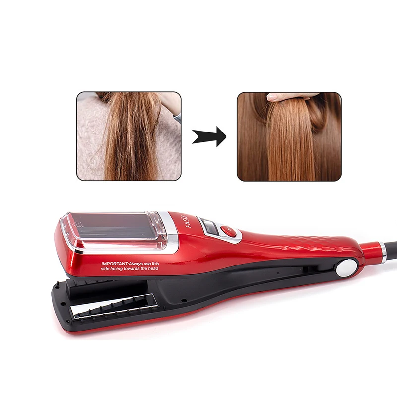 2 In 1 Flat Irons Hair Trimmer Professional Automatic For Women Ceramic Portable Hair