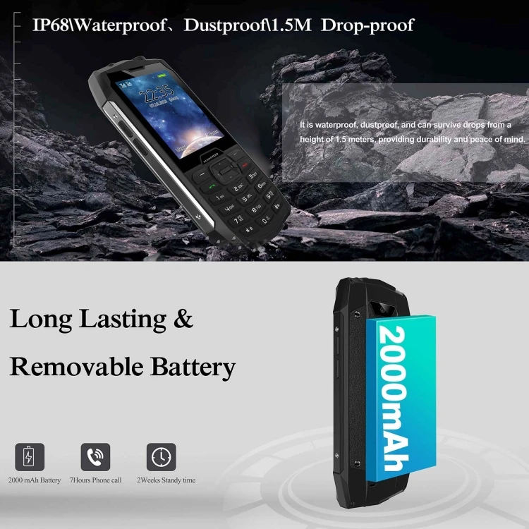 HAMTOD H3 Rugged Phone Durable, Small, and Versatile