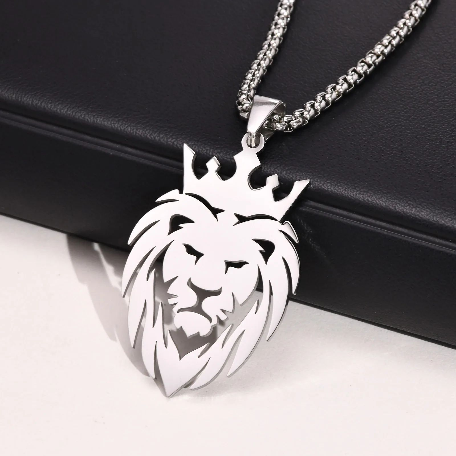 Collana Hip Hop Testa Di Leone Collana Con Ciondolo A Forma Di Testa Di