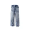 Style tube droit bleu clair