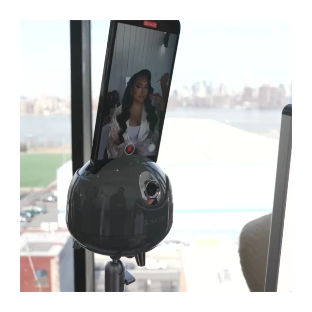 GLAMCOR STAR TRACKER Live Video Q8 Ai Auto Face Tracking Object 360 Rotation Selfie Stick Tripod Professional Tracking Gimbal