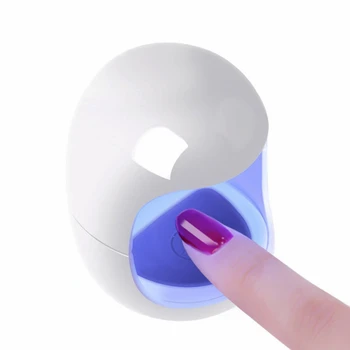 Mini egg shape small 3W USB portable professional led UV nail lamp quick gel polish dryer UV light curing lamp manicure tool