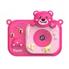 Honey Bear High-definition Dual Camera Rose Red