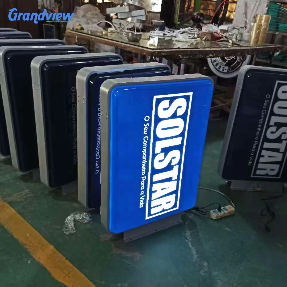 LED Round Signboard Circular Letrero Luminoso Light Box for Advertising