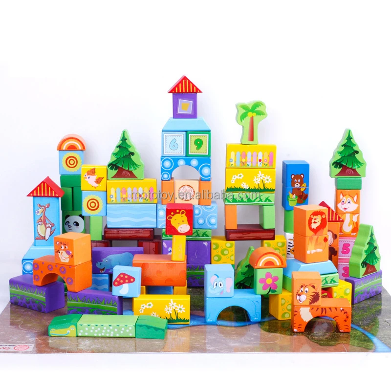 Children's Early Education Combination Learning Building Blocks Animal