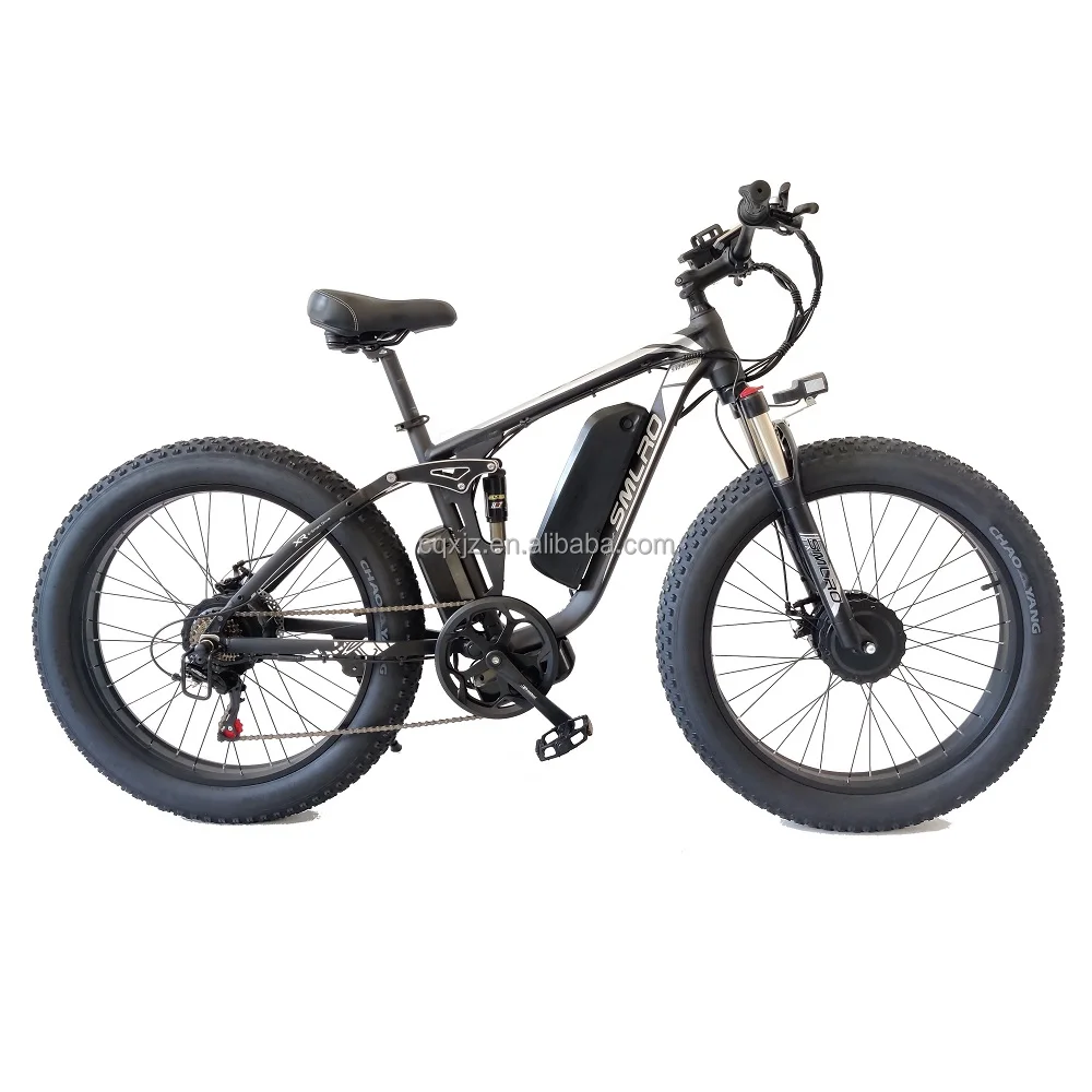 2000w Electric Bicycle Dual Motor 13ah Fat Bike 48v Smlro V3 Ebike With ...