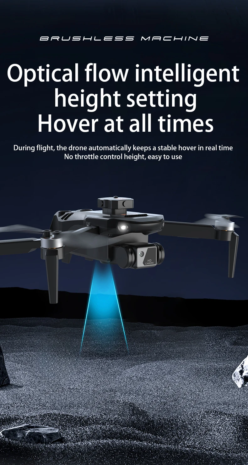 S25 Pro Mini Drone 4K Dual Camera Drone Brushless Motor Optical Flow RC Quadcopter with 5G WIFI FPV ABS Remote Control Toys