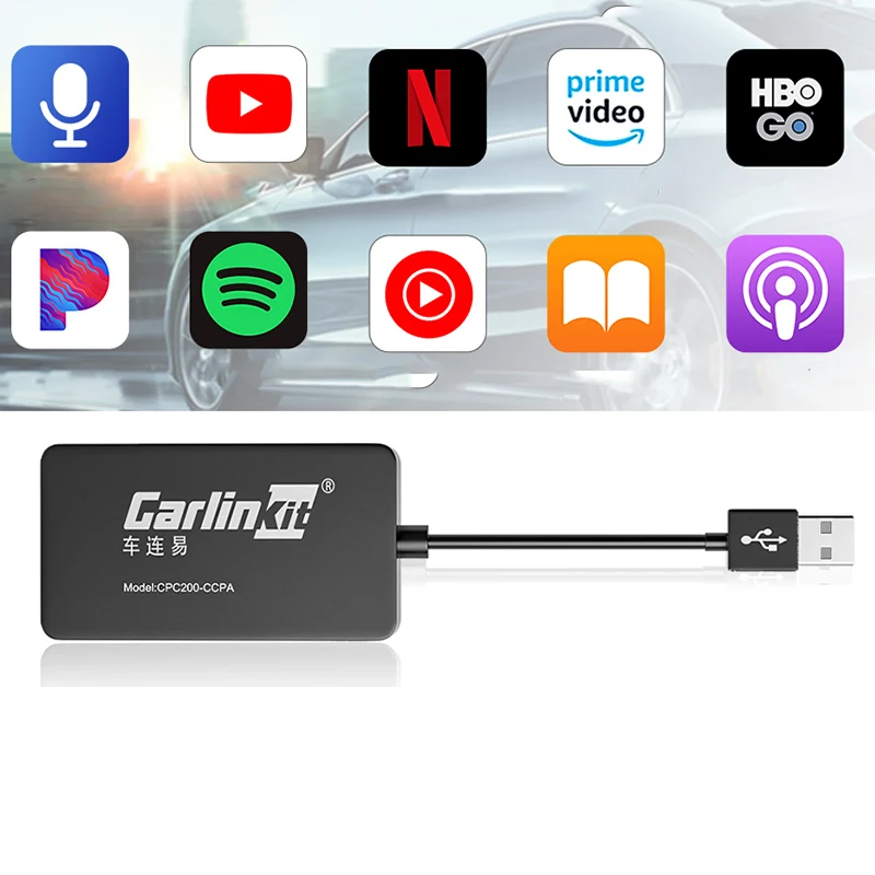 Carlinkit CPC200-CCPA Wireless CarPlay / Android Auto Adapter - Black