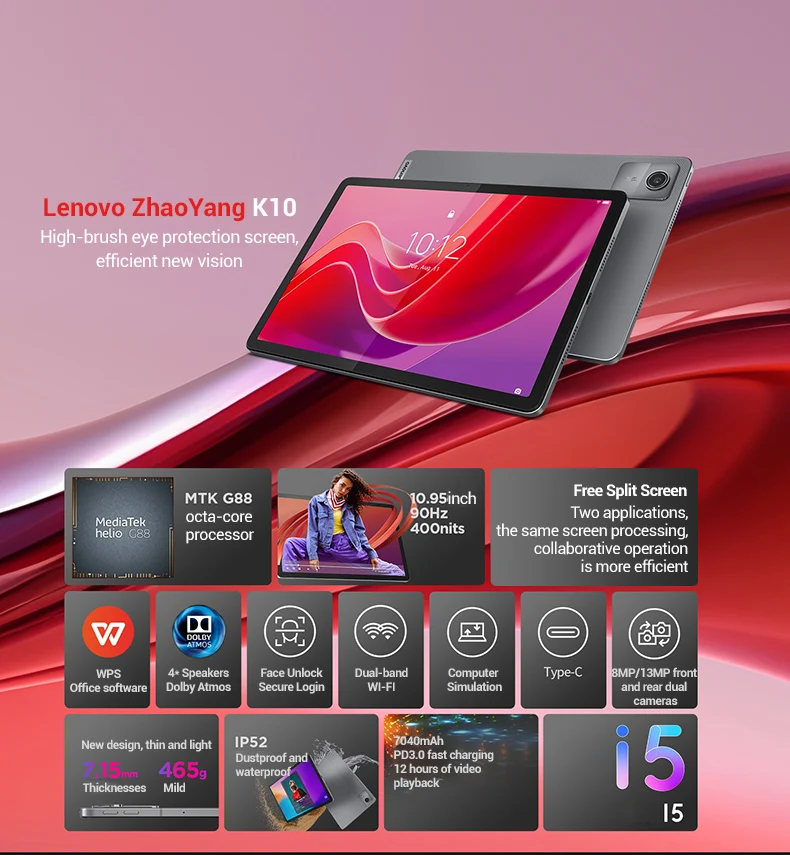Lenovo Zhaoyang K10 128GB アダプターなし Cheap Lenovo Zhaoyang K10 Tablet PC for Professional Business