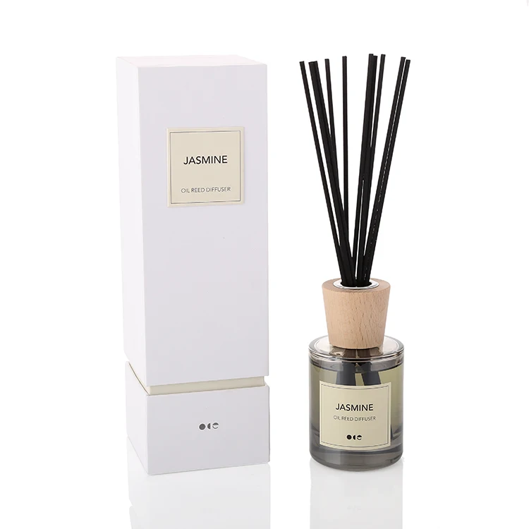 product promotion low price air freshener long lasting aromatherapy with handmade wooden cover clean scented decor reed diffuser set-16