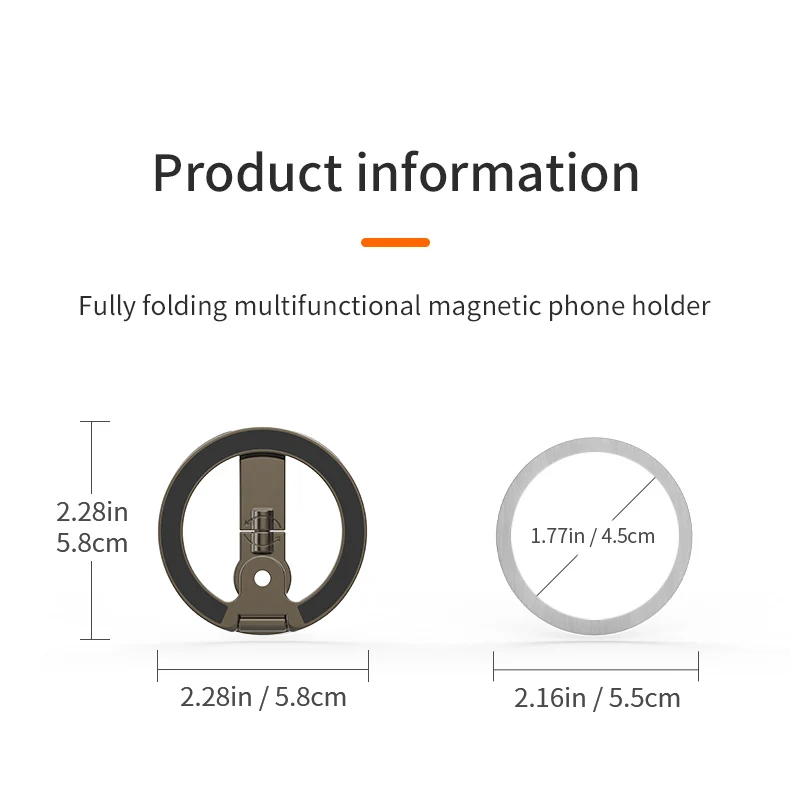 Bendable Magnetic Smartphone Stand Adjustable Height Waterproof Anti Corrosion Desk Holder for Office Home
