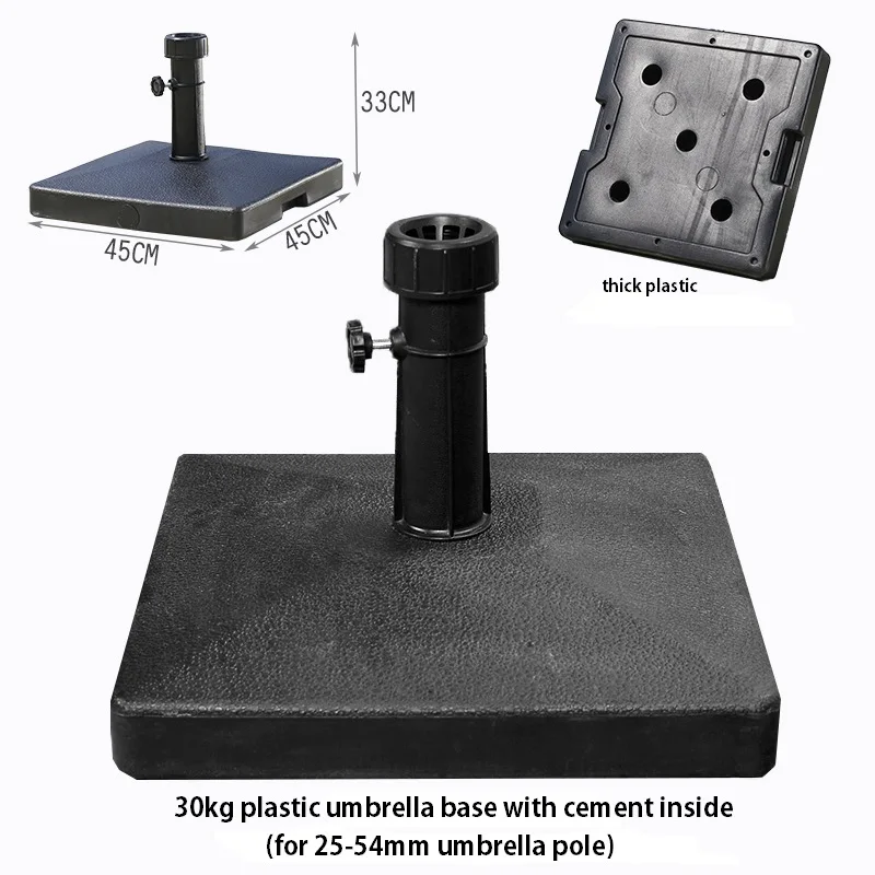 All Kinds Plastic Resin Steel Granite Umbrella Base Stands For Outdoor