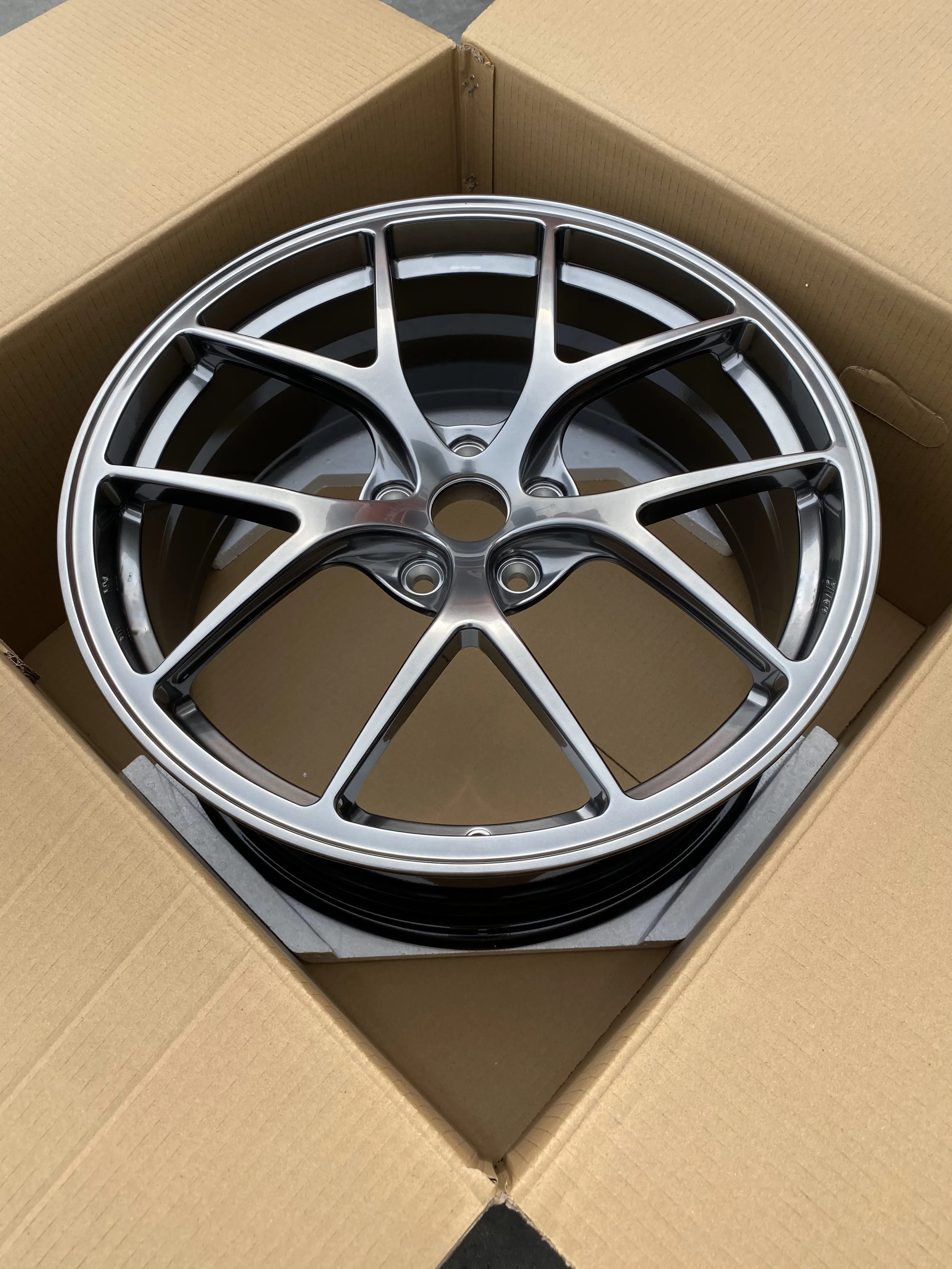 GVICHN gloss gray one piece forged wheel 16 17 18 19 20 21 22 23 24 26 inch aluminum alloy rims 5x112 5x114.3 5x120 wheel hub