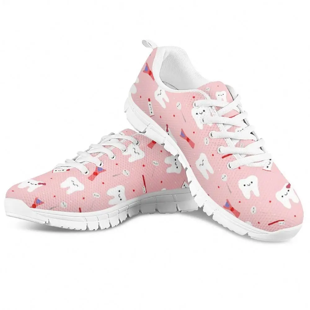 Custom Nurse Shoes 3d Cute Dentist Printed Floral Sneakers Women  Lightweight Mesh Air Sports Running Shoes For Girls - Buy Custom Walking  Shoes,White Shoes Custom Logo,Supplier Custom Shoes Product on 