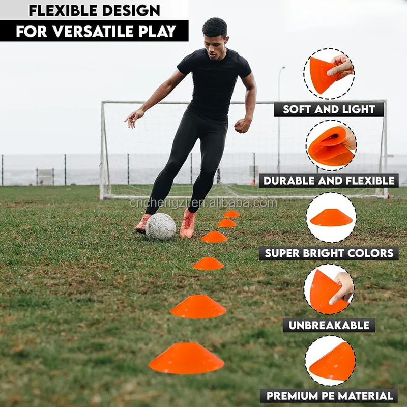 Wholesale 50pcs Sport Football Soccer Marker Disc Cone Agility Training
