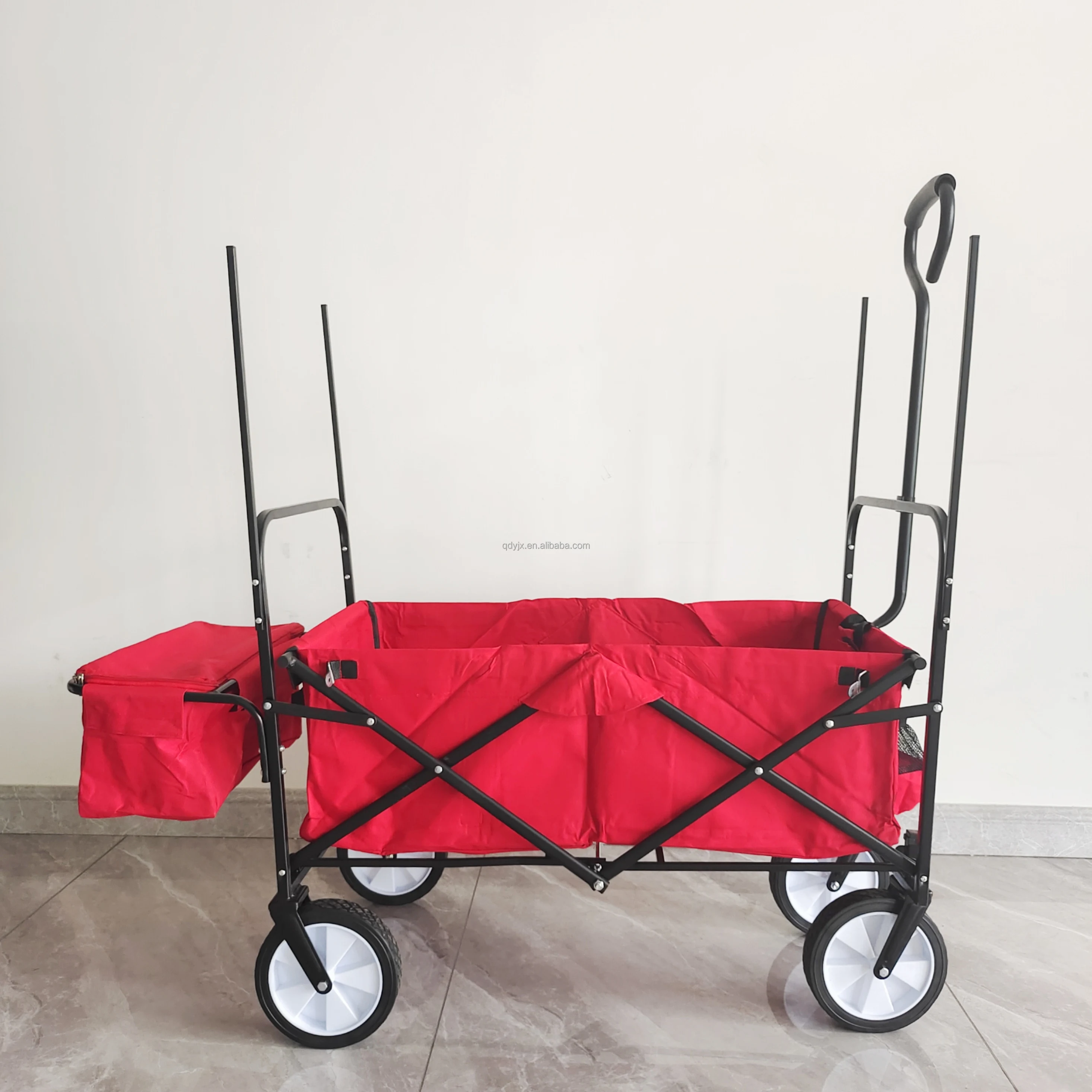 야외 캠핑 카트 어린이용 지붕이 있는 카트 트롤러 피크닉 해변 0