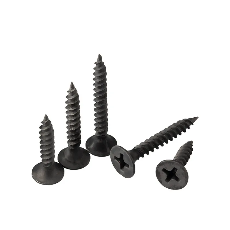Highstrength Drywall Screw Cross Countersunk Head Selftapping Drywall Screws Black Phosphated
