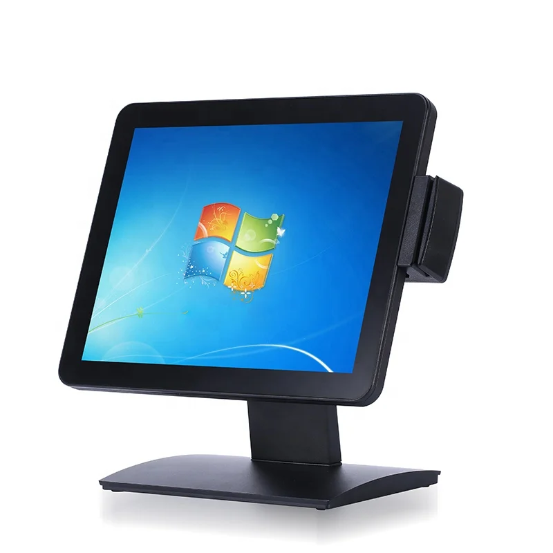 Factory Price 15''   Touch  Point of Sale Machine  Pos System Dual Screen All in One  W7
