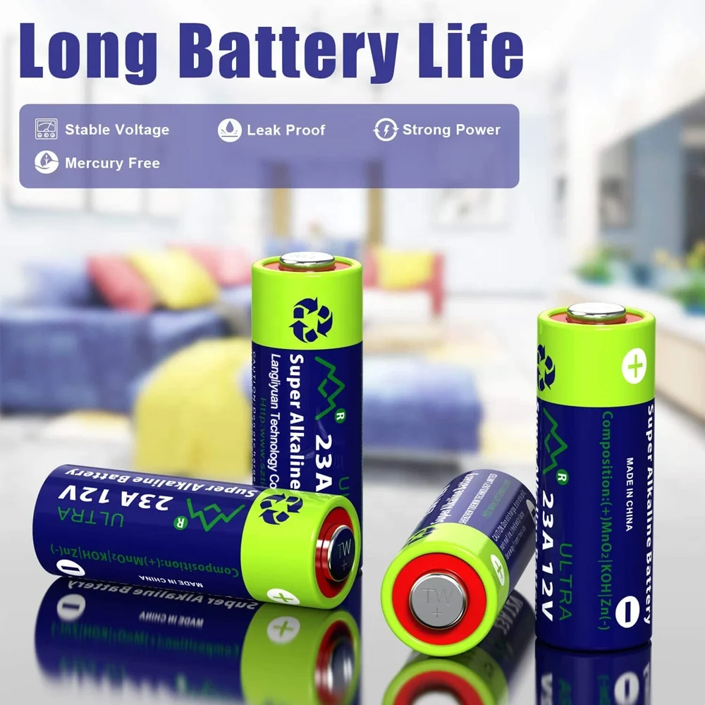 TIDEWIN 23A 12V Alkaline Battery A23 L1028 MN21 LR23A 23AE V23GA A23S GP23A 12 Volt Cell for Remote Control Doorbell