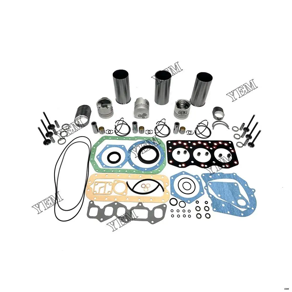 Overhaul Kit With Bearings Piston Rings Full Gasket Set Liner Valve Kit Fit for Isuzu 3AD1