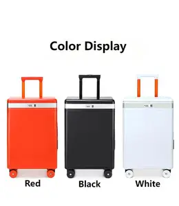 New Arrival Trolley Suitcase  with Makeup Mirror Large Capacity Multi-functional Luggage Case  for Business Travel Boarding Case
