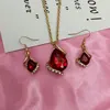 Red - Gold Teardrop