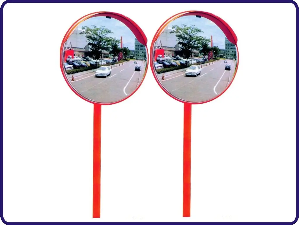 High Quality Clear Flexible Convex Road Turn Mirror Essential Traffic Safety Product for Roadway Use factory