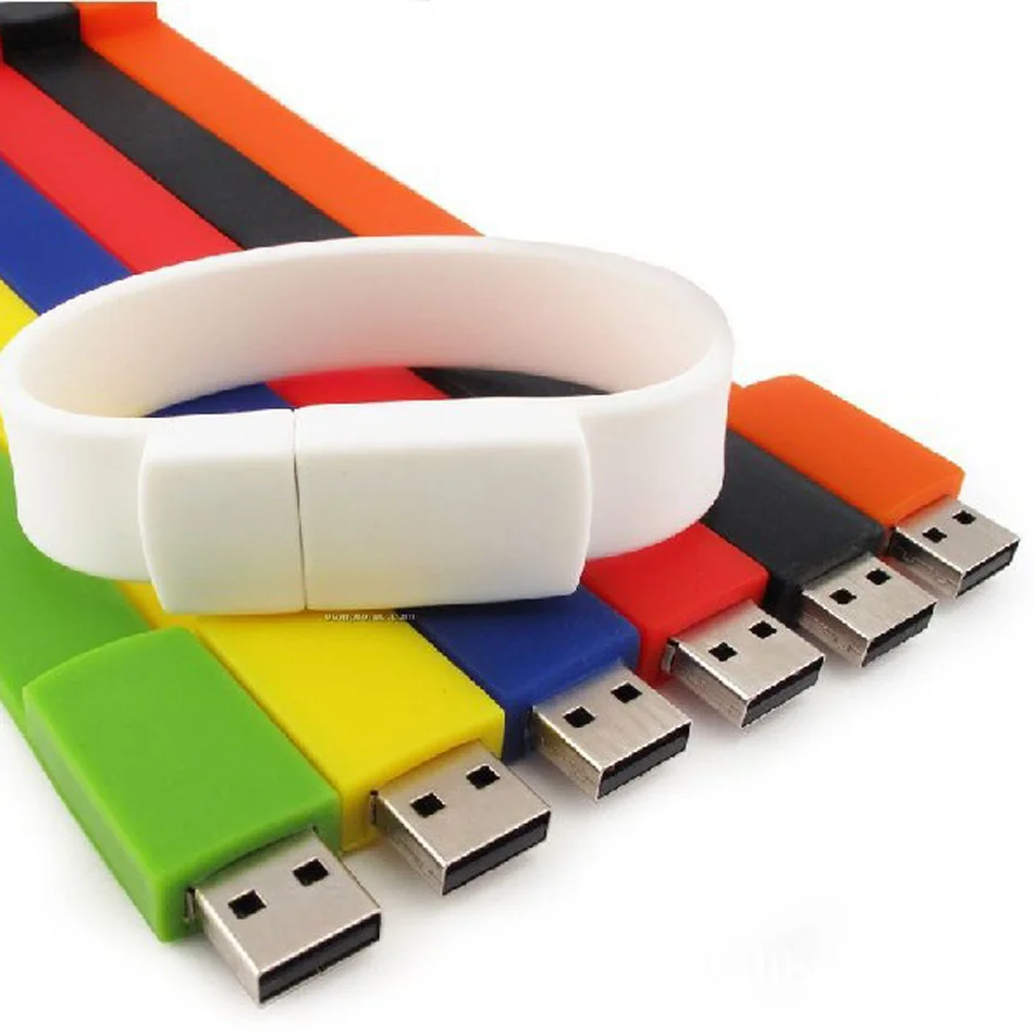 Wholesale high end pen drive metal leather bracelet shaped usb flash drive  From malibabacom