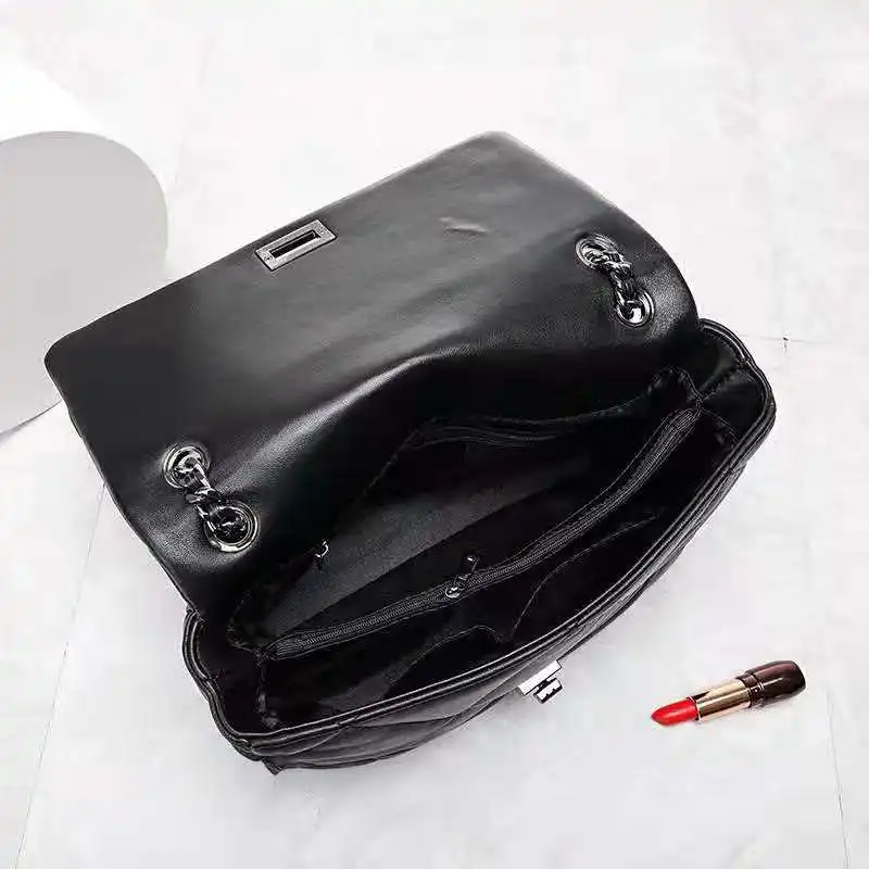 New Simple Soft Lambskin Leather Customise Womens Shoulder Bags Bolsos Para Mujeres Juvenil