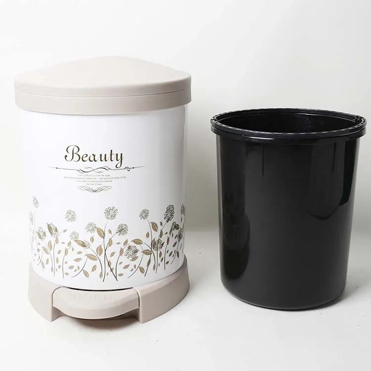 Пластиковый производитель под заказ высокое качество бытовой полипропилен пластиковая педаль мусорная корзина для