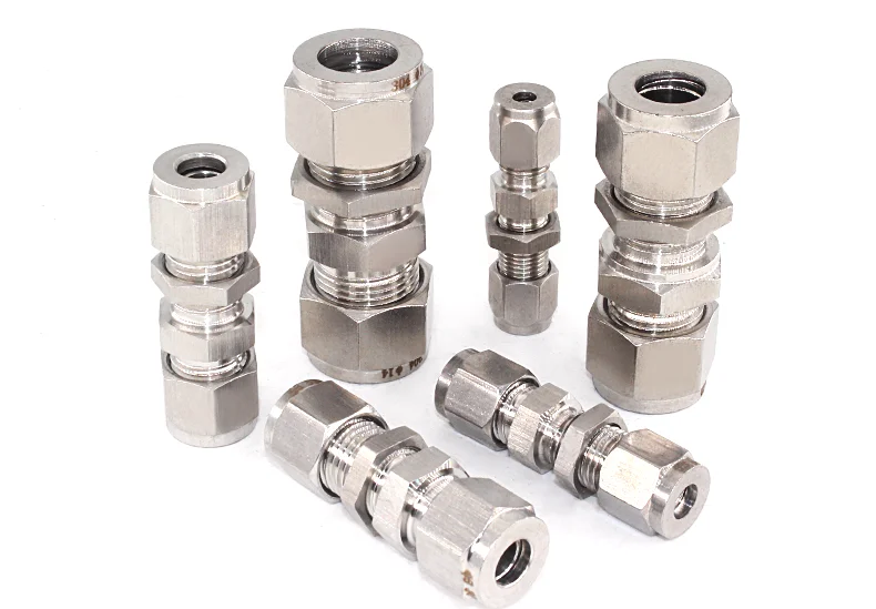 Stainless Steel Tube Fitting Compression Connector Hydraulic Straight ...