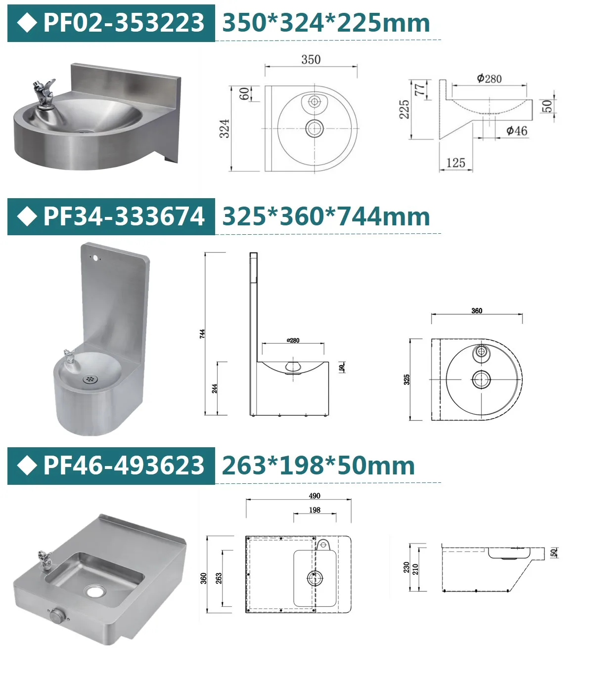 Ada Wheelchair Accessible Wall Mounted 316 304 Stainless Steel