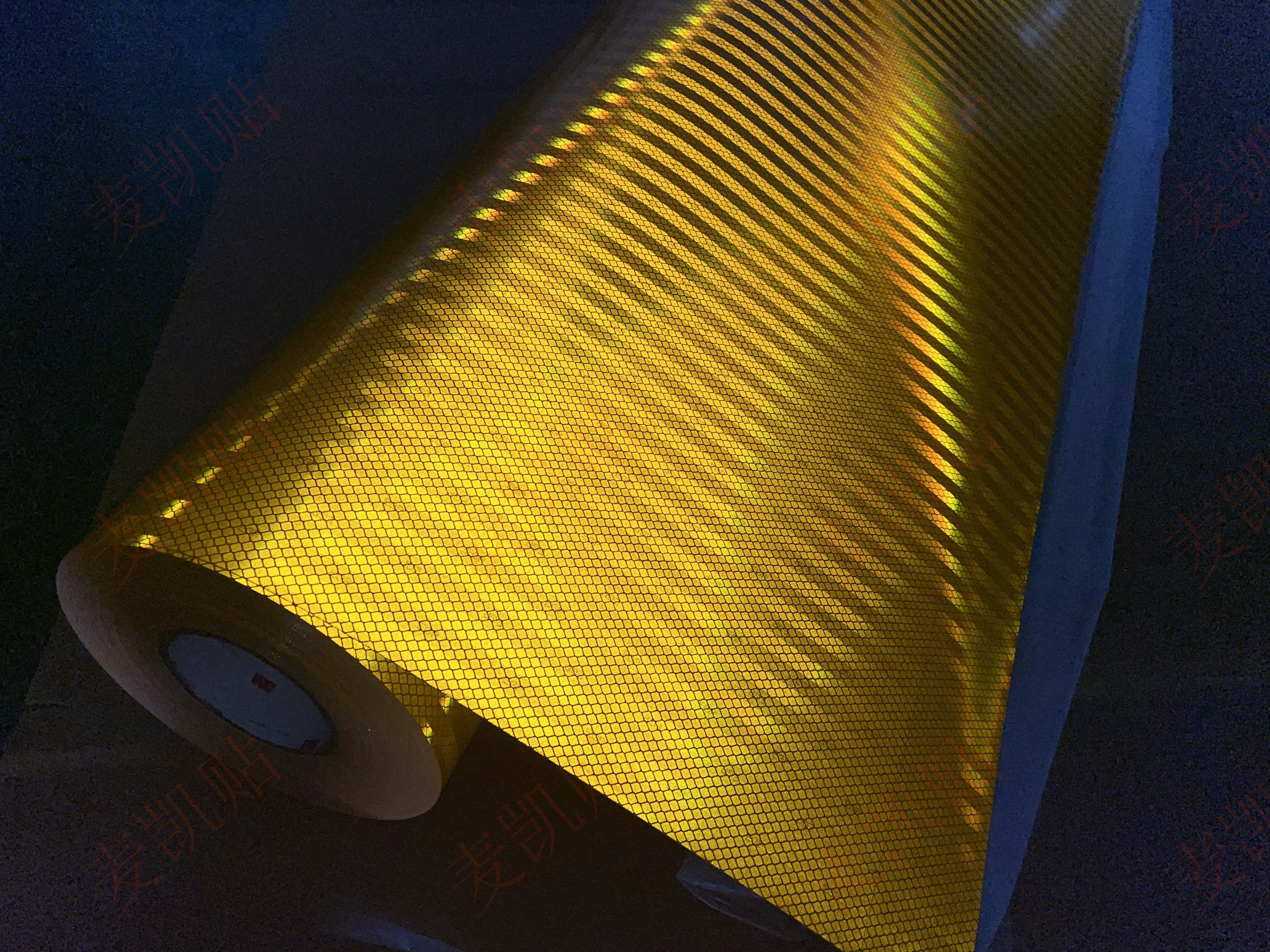3M 3931 PVC Reflective Glitter Custom Reflective Sheet Vinyl Reflective Film Material HIP Reflective Film 3M 3931