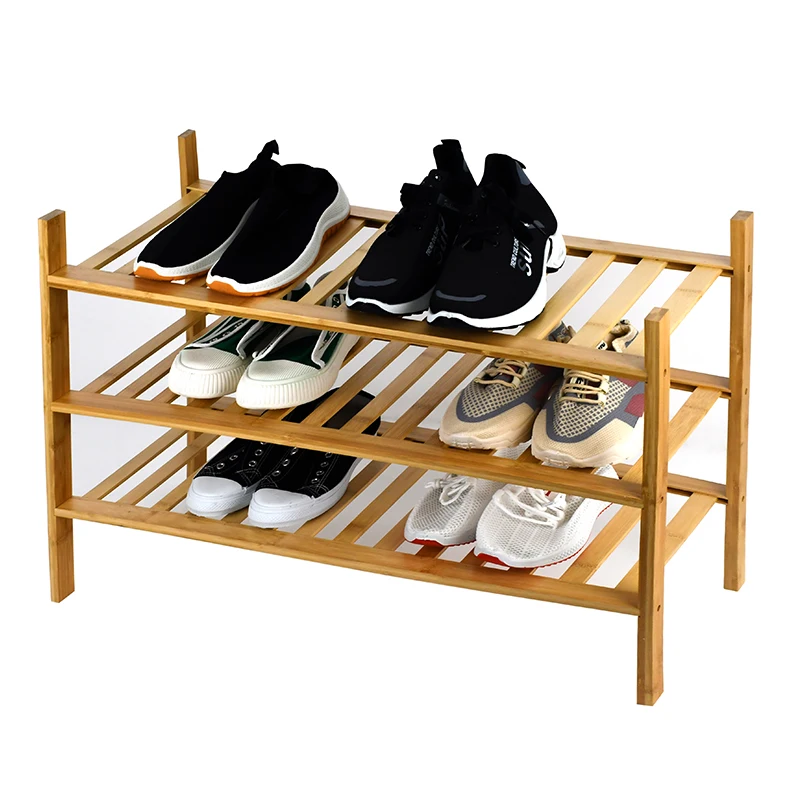 WDF Classic Style meuble chaussures zapatero para entrada multi layer shoe rack bamboo shoe stands for daily house use supplier