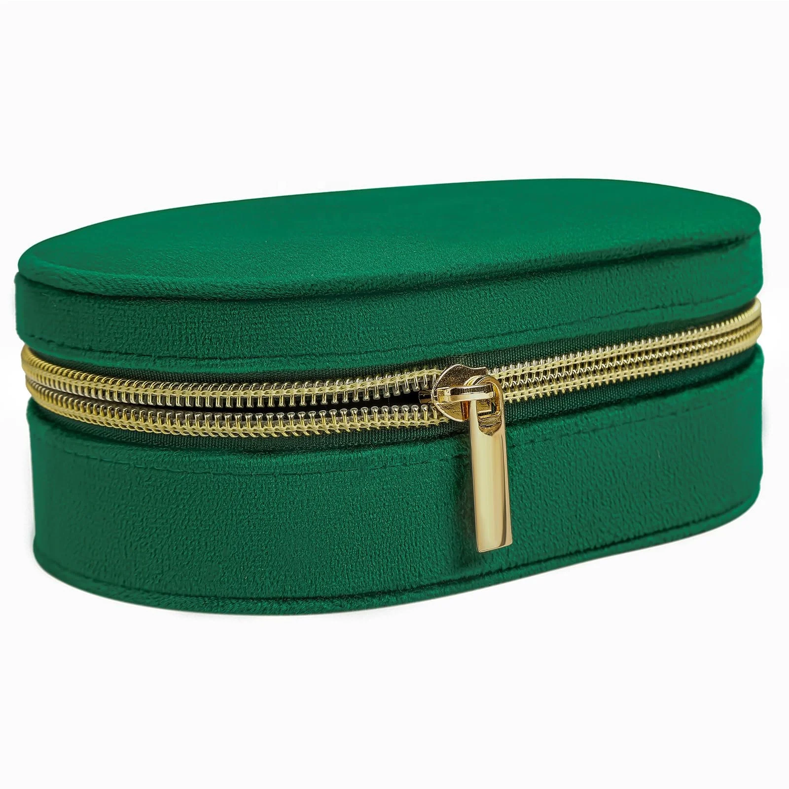 Portagioie in velluto con specchio Collana da donna Anello