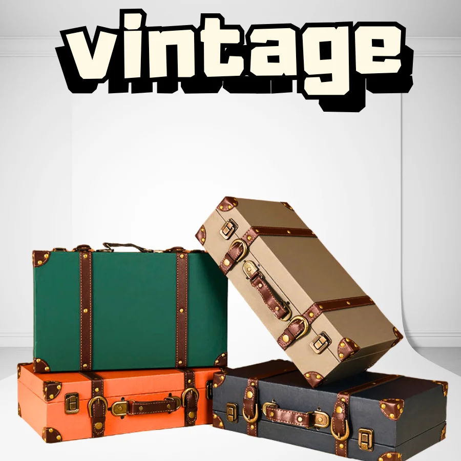 Vintage Style Retro Travel Luggage - Luxury & Durability