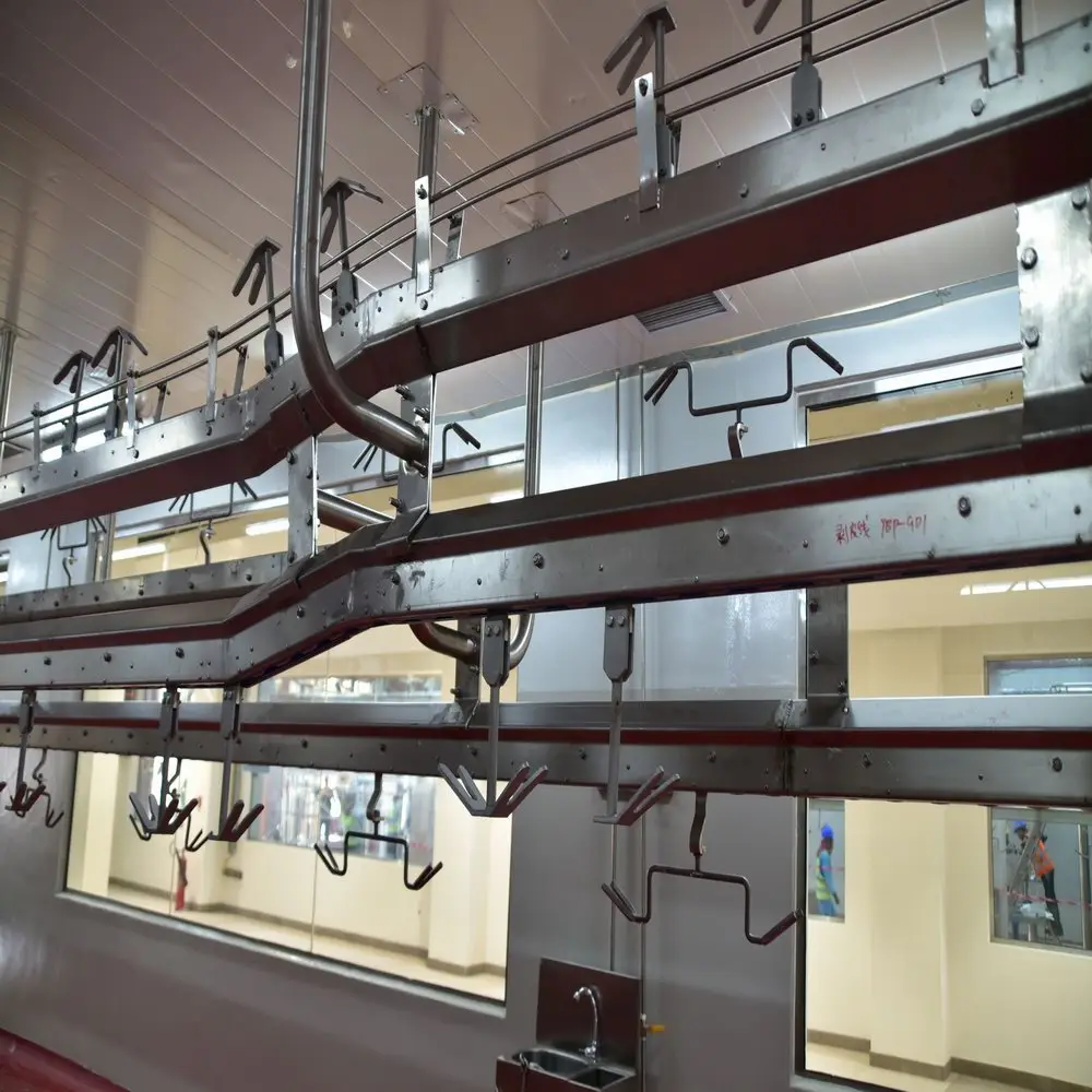 Modern design sheep slaughtering machine with deboning line, suitable for sheep slaughterhouses