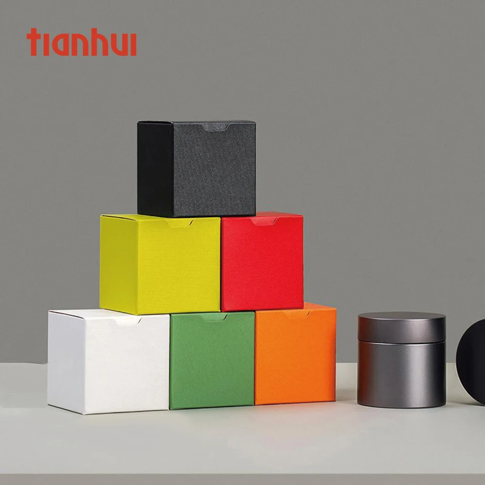 Tianhui Box Custom Доступная небольшая легко складывающаяся коробка с герметичной жестяной банкой для хранения чая