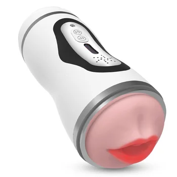 Male Masturbation Aircraft Cup with Double Motor Intelligent Induction Sounding Device for Vaginal and Anal Intercourse