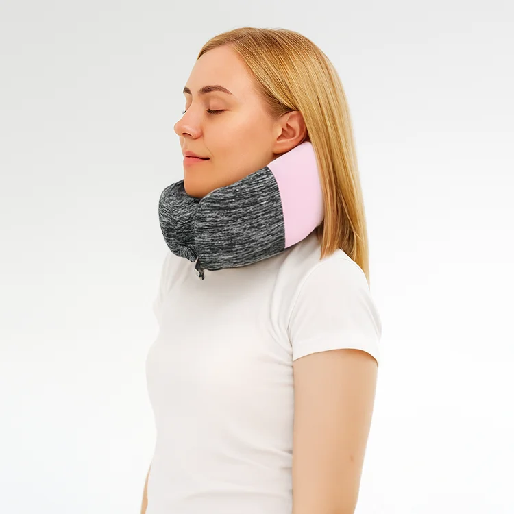 High Quality U-Shaped Travel Pillow Wholesale Memory Foam Airplane Neck Support Washable Modal Cover Portable Cervical Neck