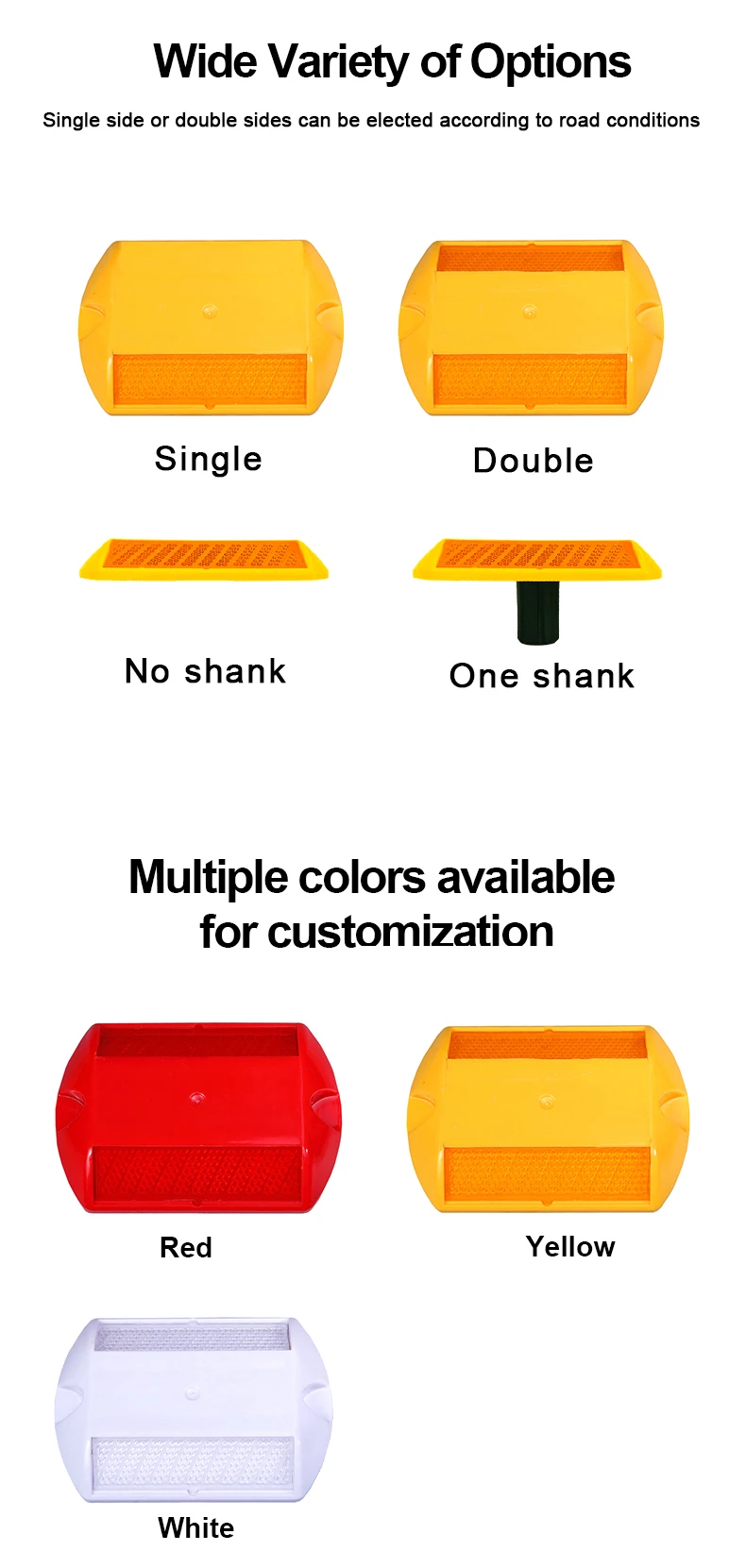 Path Reflector Stud Path Deck Dock Marker Road Reflector Lights High-Intensity Prismatic ...