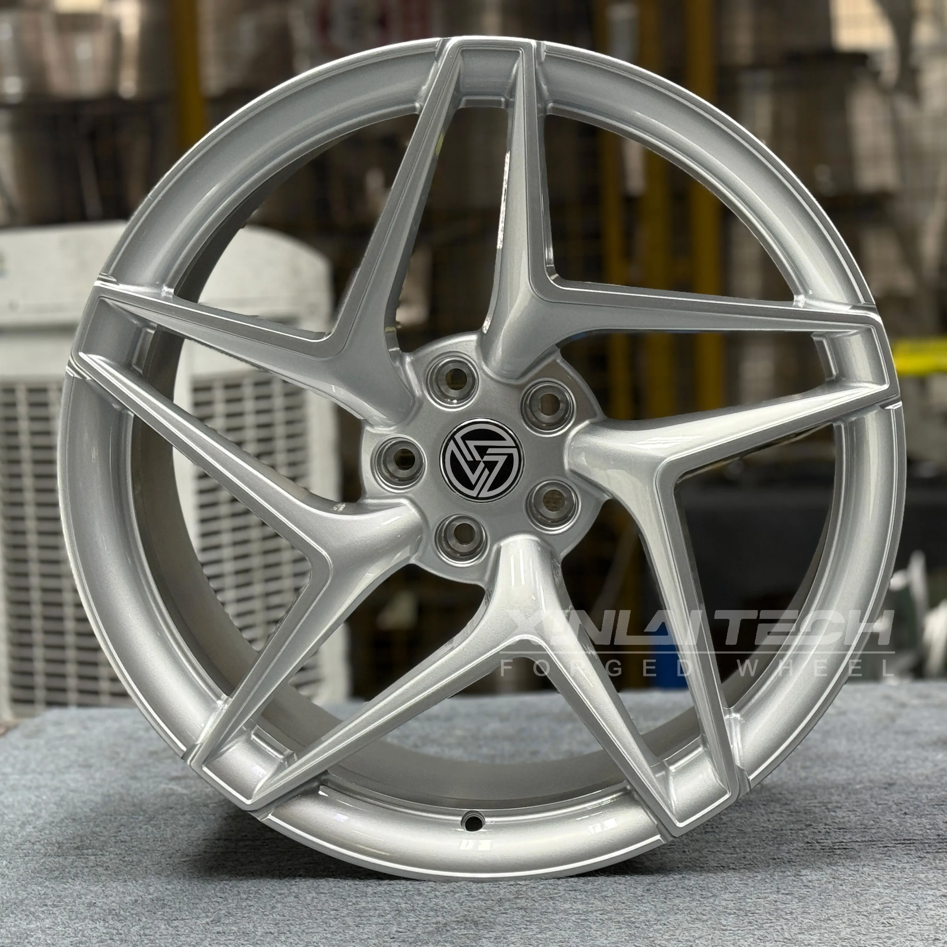 Forged 5-Spoke Silver Alloy Wheel Rim 17'-23' 5x100 5x112 5x114.3 5x120 for Honda BMW Audi VW Ford Chevrolet Lexus Mazda Wheel - Image 6