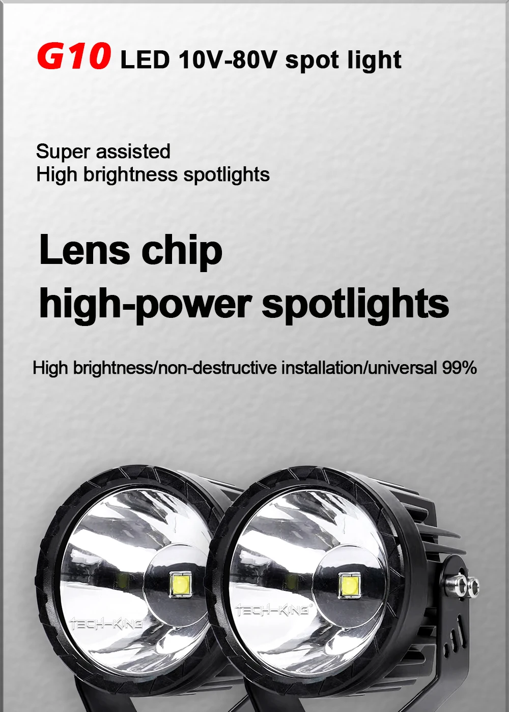 Super Bright 3.5 Inch Spot White Yellow LED Work Light For Car SUV Offroad Motorcycle ATV UTV BUS Truck 10-80V Fog lamp