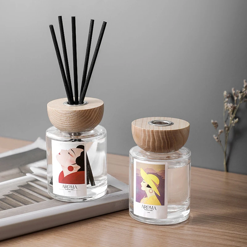 OEM Eco Friendly 150ml Reed Diffuser Luxury Glass Bottle Hotel Home Fragrance Gift Set Reed Diffuser