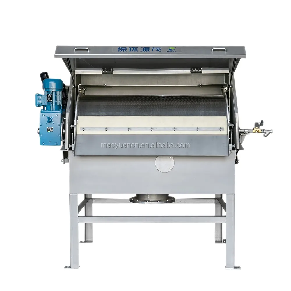 Rotary Drum Filter Rotating Fine Bar Mesh Screen for Wastewater Treatment Plant