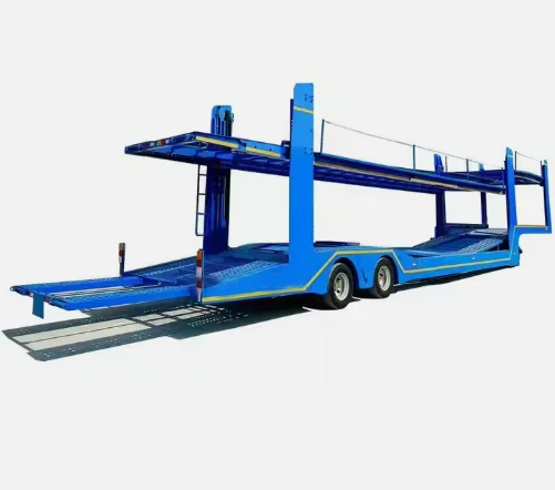 Car Transporter & Trailer 2 Axle 3 Axle 80 Ton Car Transporter Transporter Half Truck Trailer For Sale