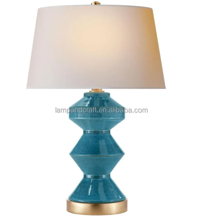 3-way Switch Table Lamp With White Finish And Linen Fabric Shade - Buy